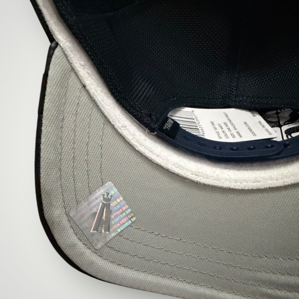 Goorin Bros Lone Wolf Trucker Hat Navy Shleather Mesh Snapback The Farm Wildlife - Picture 4 of 5